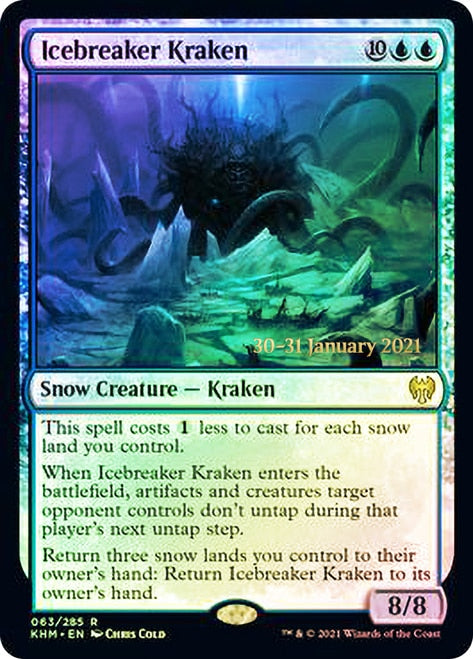 Icebreaker Kraken [Kaldheim Prerelease Promos] | Game Grid - Logan
