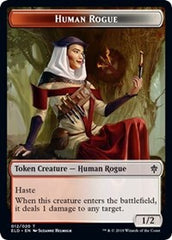 Human Rogue // Food (17) Double-Sided Token [Throne of Eldraine Tokens] | Game Grid - Logan