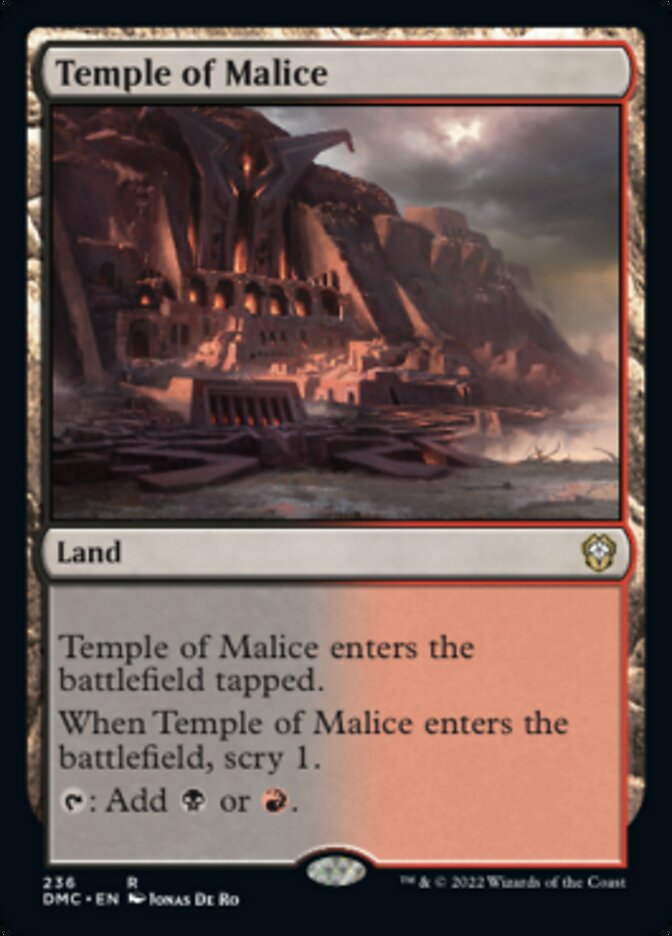 Temple of Malice [Dominaria United Commander] | Game Grid - Logan