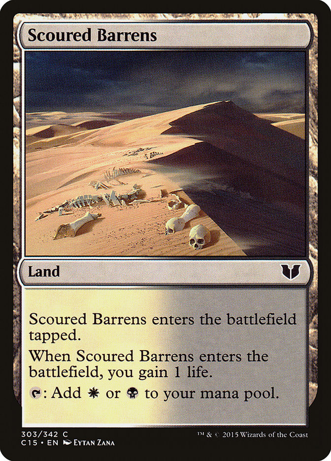 Scoured Barrens [Commander 2015] | Game Grid - Logan