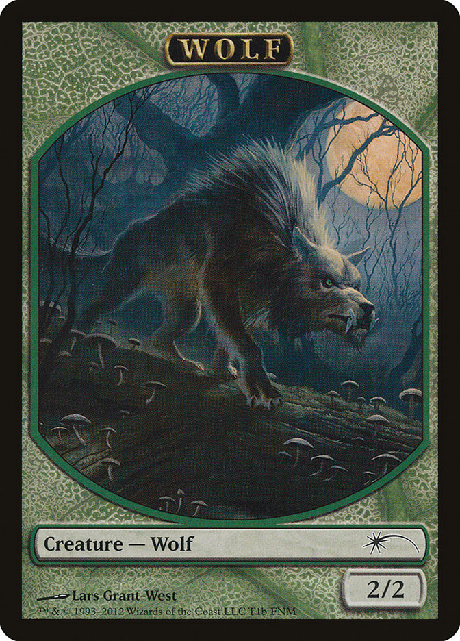 Human // Wolf Double-Sided Token [Friday Night Magic 2012] | Game Grid - Logan