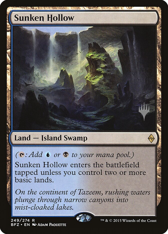 Sunken Hollow [Battle for Zendikar Promos] | Game Grid - Logan