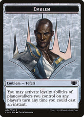 Teferi, Temporal Archmage Emblem // Zombie (011/036) Double-Sided Token [Commander 2014 Tokens] | Game Grid - Logan