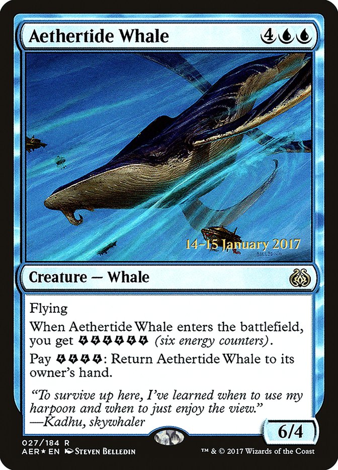 Aethertide Whale [Aether Revolt Prerelease Promos] | Game Grid - Logan