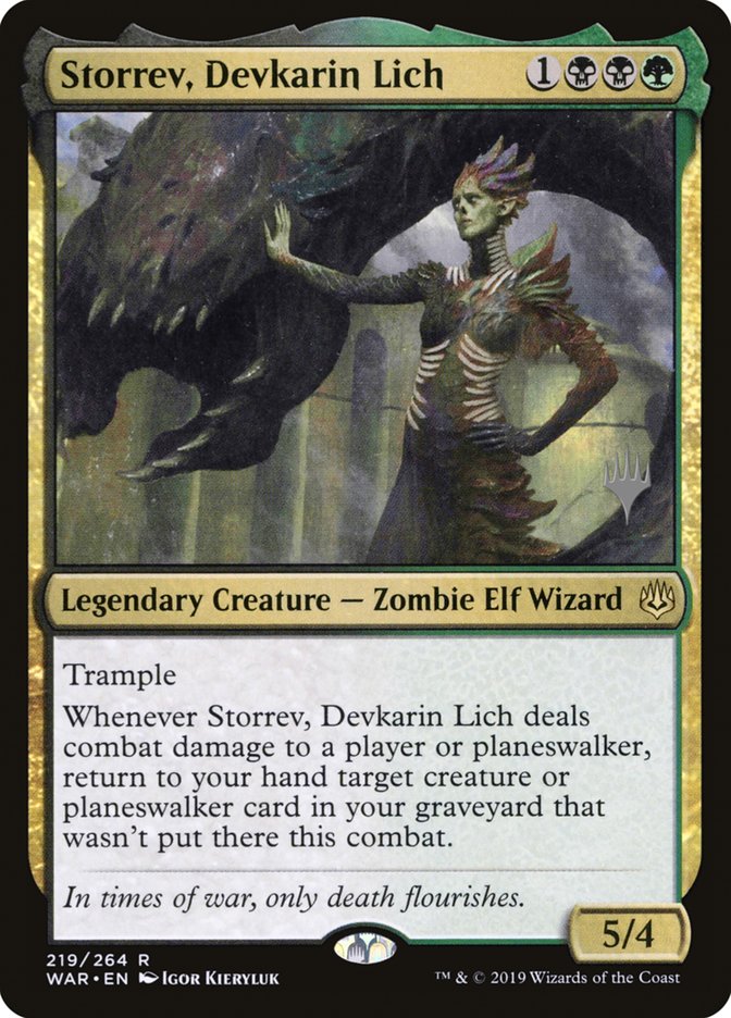 Storrev, Devkarin Lich (Promo Pack) [War of the Spark Promos] | Game Grid - Logan