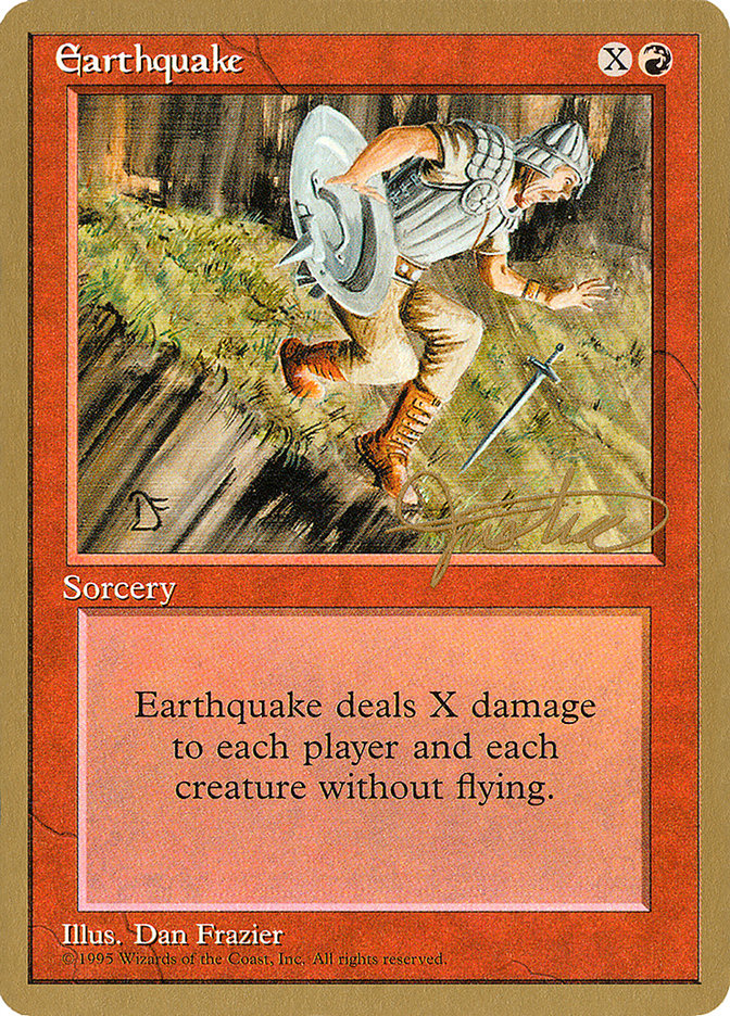 Earthquake (Mark Justice) [Pro Tour Collector Set] | Game Grid - Logan