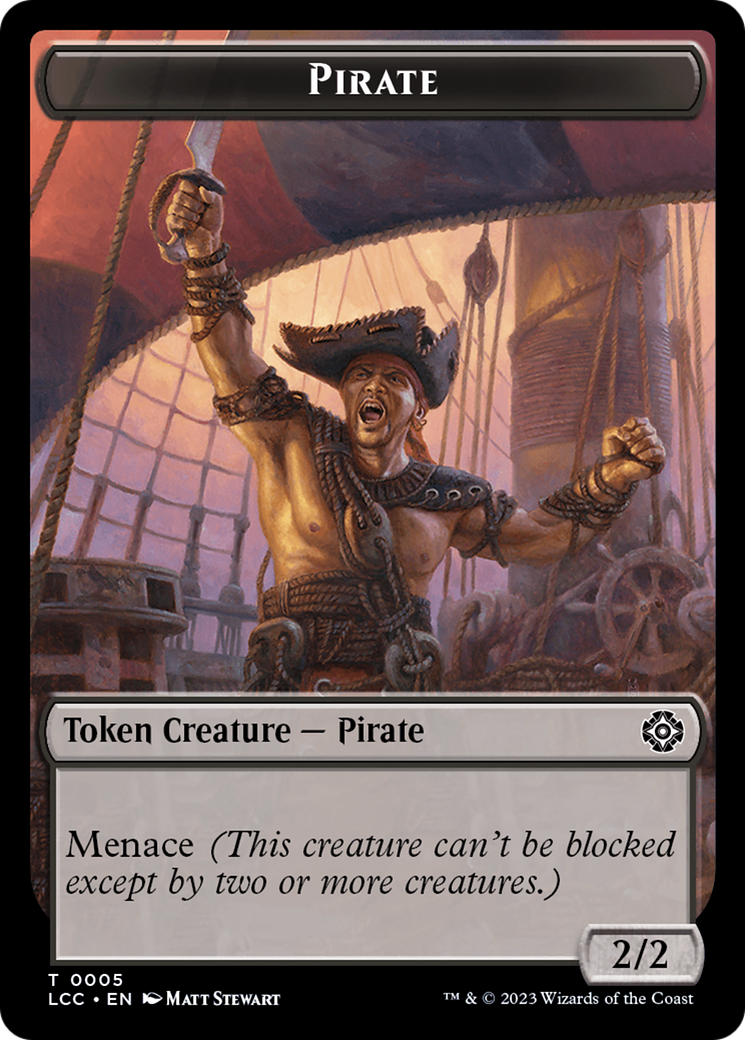 City's Blessing // Pirate (0005) Double-Sided Token [The Lost Caverns of Ixalan Commander Tokens] | Game Grid - Logan