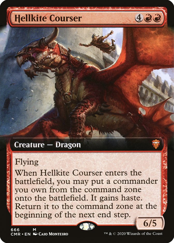 Hellkite Courser (Extended Art) [Commander Legends] | Game Grid - Logan