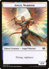 Human Warrior // Angel Warrior Double-Sided Token [Kaldheim Tokens] | Game Grid - Logan