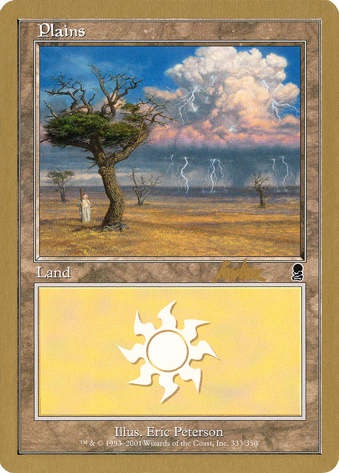 Plains (bk333) (Brian Kibler) [World Championship Decks 2002] | Game Grid - Logan