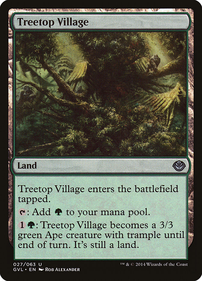 Treetop Village (Garruk vs. Liliana) [Duel Decks Anthology] | Game Grid - Logan