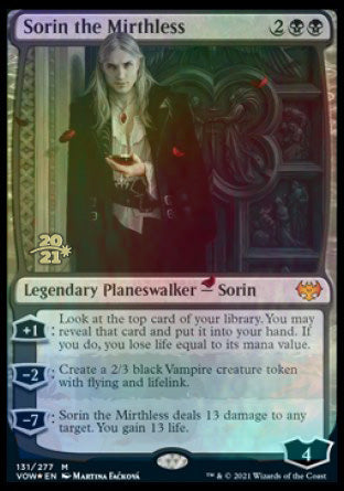 Sorin the Mirthless [Innistrad: Crimson Vow Prerelease Promos] | Game Grid - Logan