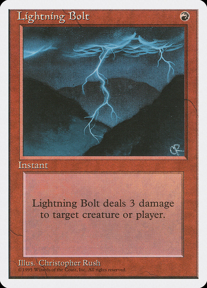 Lightning Bolt [Fourth Edition] | Game Grid - Logan