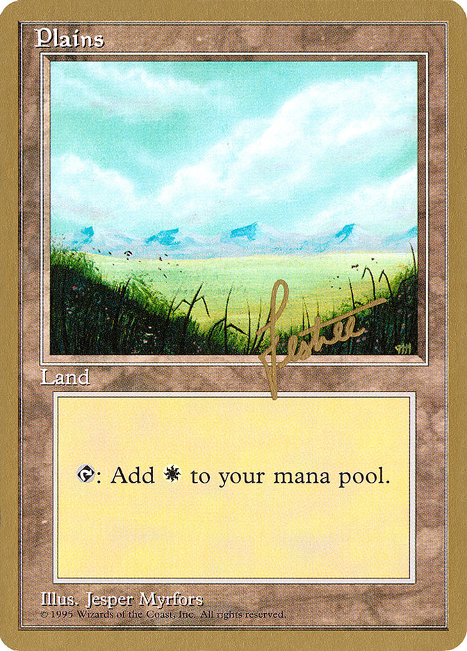 Plains (bl366) (Bertrand Lestree) [Pro Tour Collector Set] | Game Grid - Logan