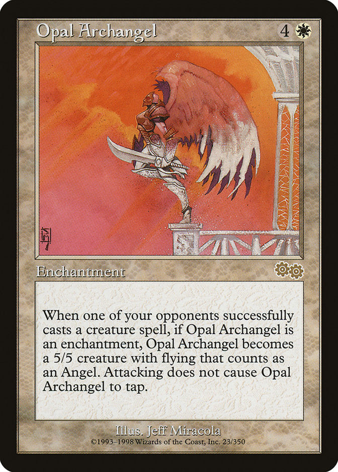 Opal Archangel [Urza's Saga] | Game Grid - Logan
