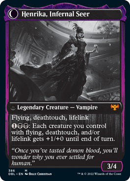 Henrika Domnathi // Henrika, Infernal Seer [Innistrad: Double Feature] | Game Grid - Logan