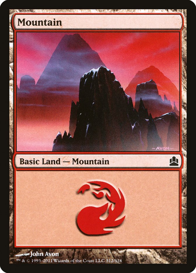 Mountain (312) [Commander 2011] | Game Grid - Logan