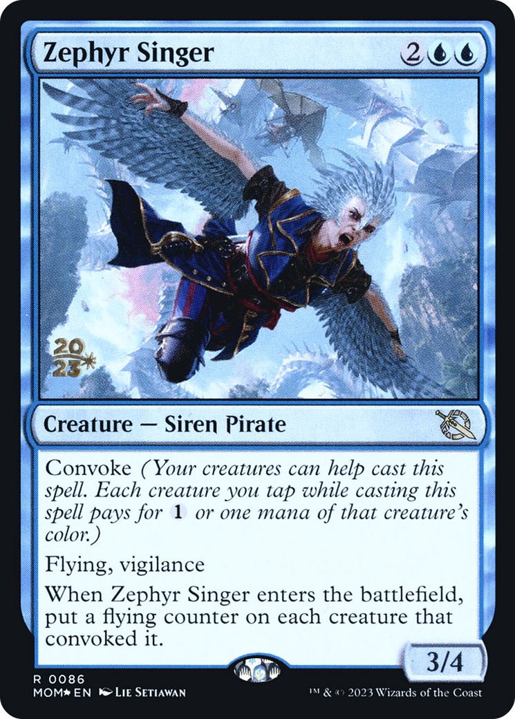 Zephyr Singer [March of the Machine Prerelease Promos] | Game Grid - Logan