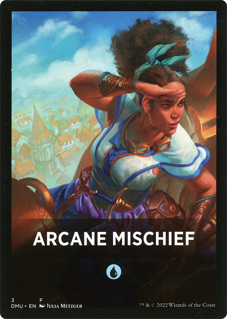 Arcane Mischief Theme Card [Dominaria United Tokens] | Game Grid - Logan