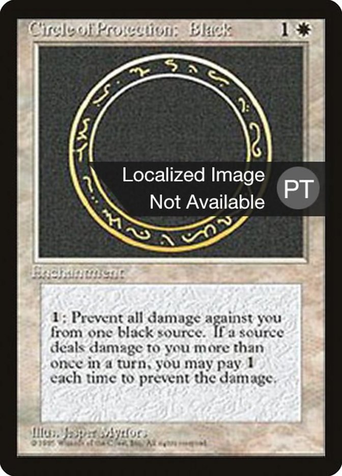 Circle of Protection: Black [Fourth Edition (Foreign Black Border)] | Game Grid - Logan