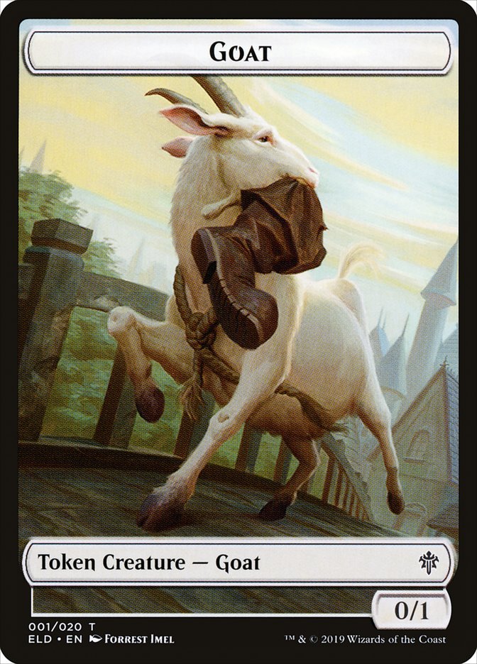 Goat Token [Throne of Eldraine Tokens] | Game Grid - Logan