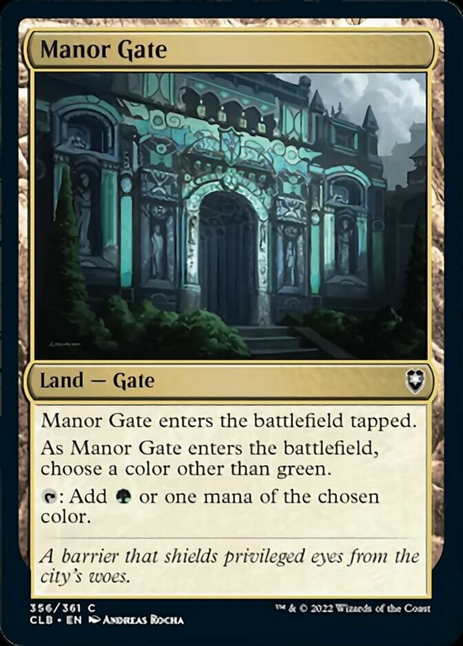 Manor Gate [Commander Legends: Battle for Baldur's Gate] | Game Grid - Logan