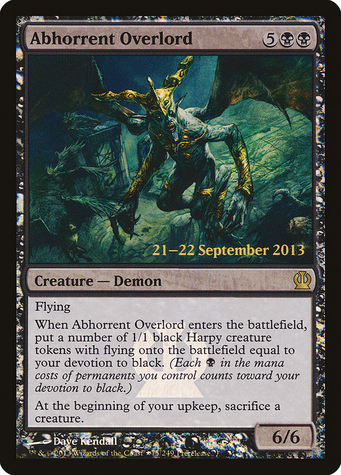 Abhorrent Overlord [Theros Prerelease Promos] | Game Grid - Logan