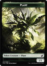 Plant // Snake Double-Sided Token [Commander 2019 Tokens] | Game Grid - Logan