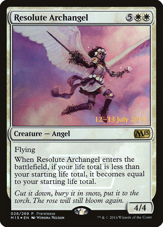 Resolute Archangel [Magic 2015 Prerelease Promos] | Game Grid - Logan