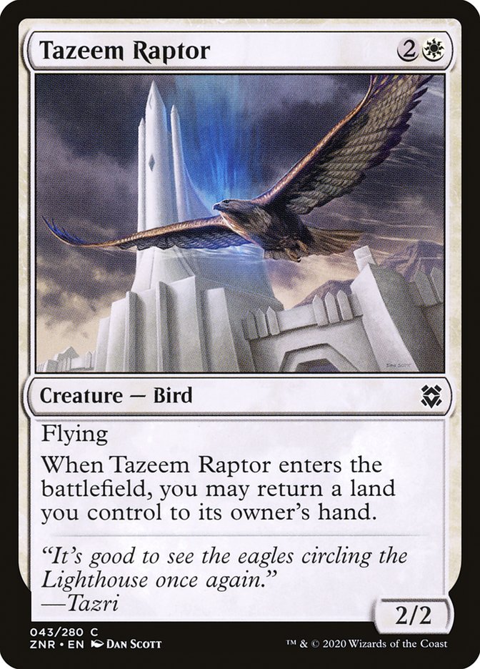 Tazeem Raptor [Zendikar Rising] | Game Grid - Logan
