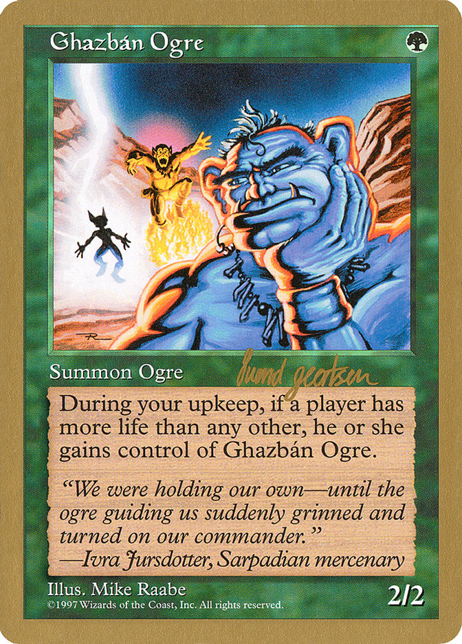 Ghazban Ogre (Svend Geertsen) [World Championship Decks 1997] | Game Grid - Logan