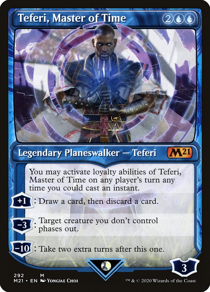 Teferi, Master of Time (Showcase) (292) [Core Set 2021] | Game Grid - Logan