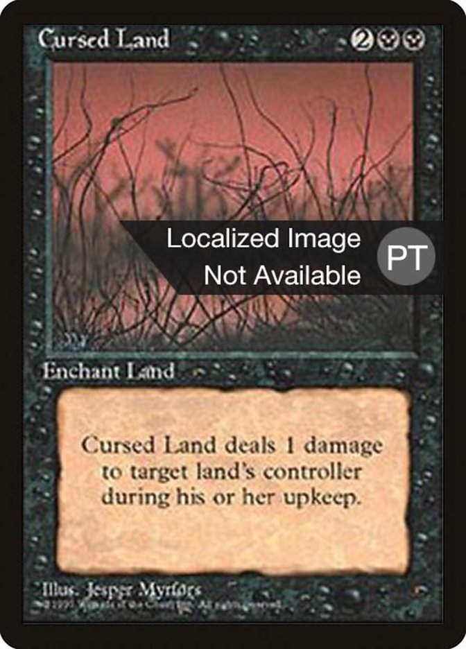 Cursed Land [Fourth Edition (Foreign Black Border)] | Game Grid - Logan