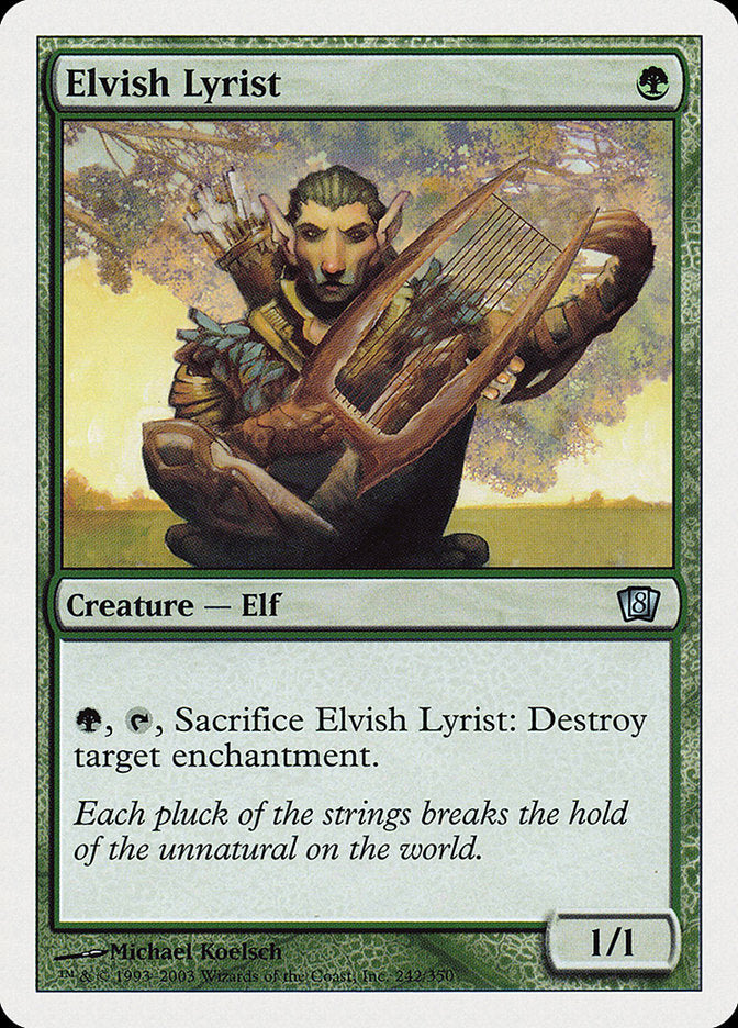 Elvish Lyrist [Eighth Edition] | Game Grid - Logan