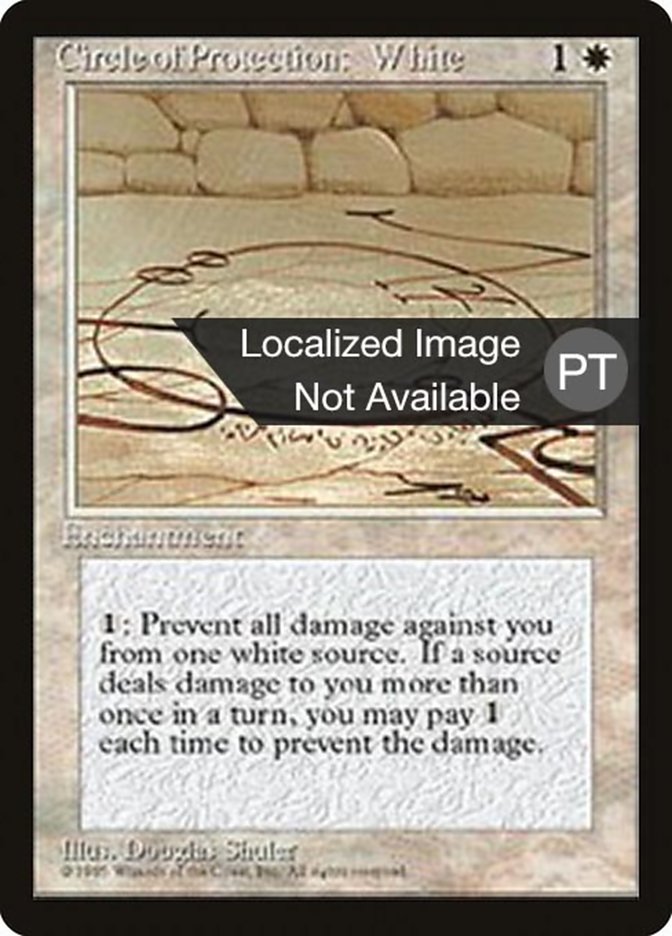 Circle of Protection: White [Fourth Edition (Foreign Black Border)] | Game Grid - Logan