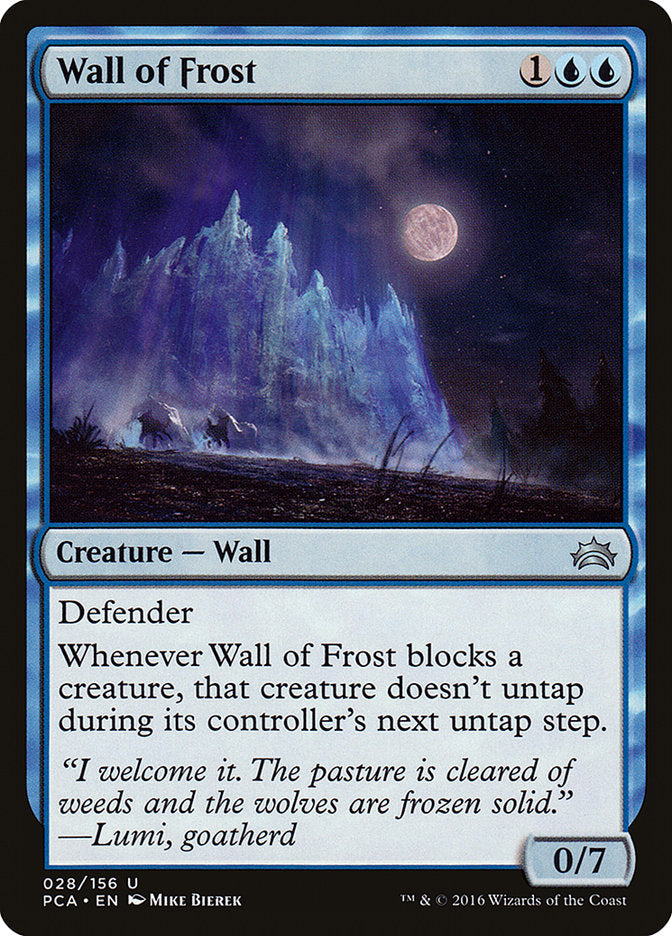 Wall of Frost [Planechase Anthology] | Game Grid - Logan