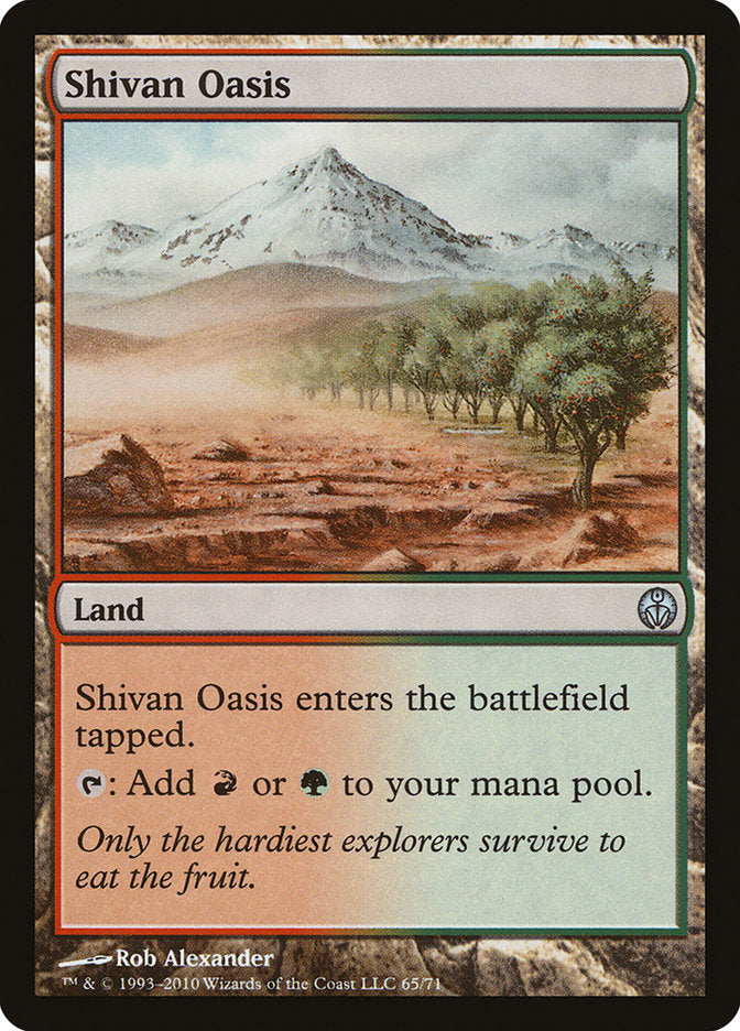 Shivan Oasis [Duel Decks: Phyrexia vs. the Coalition] | Game Grid - Logan