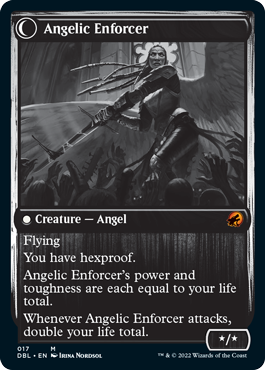 Enduring Angel // Angelic Enforcer [Innistrad: Double Feature] | Game Grid - Logan