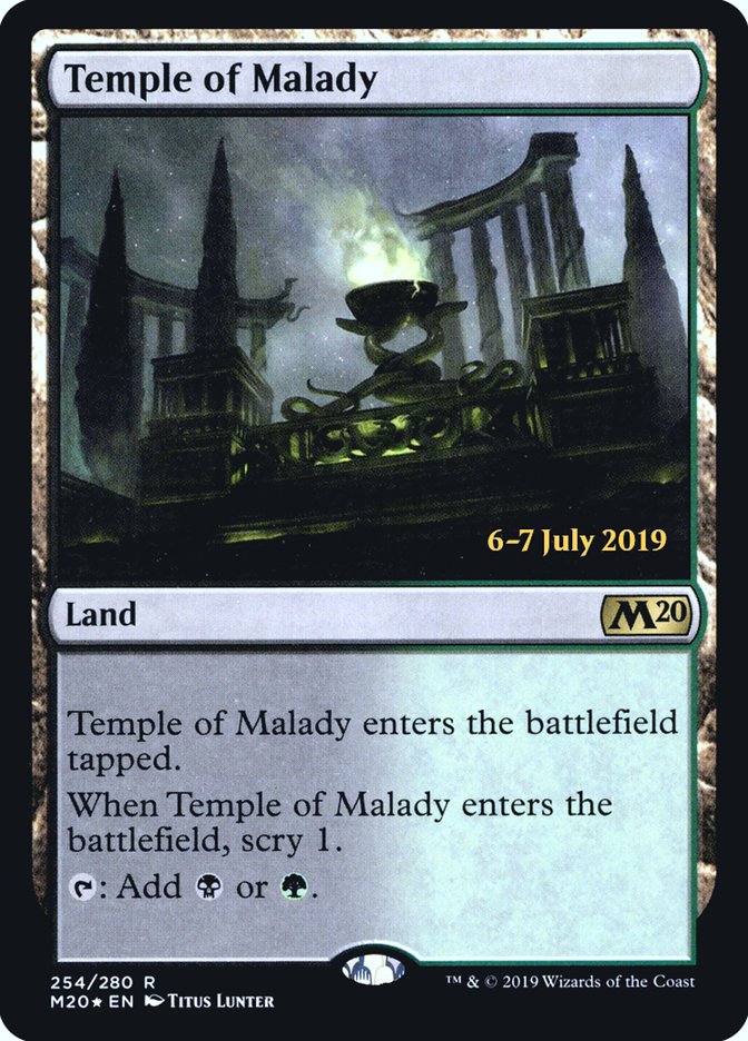 Temple of Malady [Core Set 2020 Prerelease Promos] | Game Grid - Logan