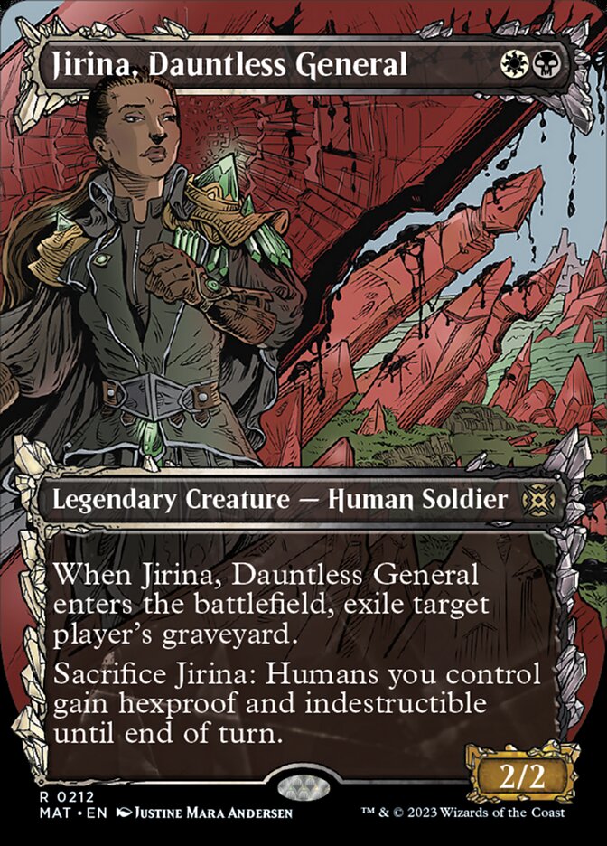 Jirina, Dauntless General (Showcase Halo Foil) [March of the Machine: The Aftermath] | Game Grid - Logan