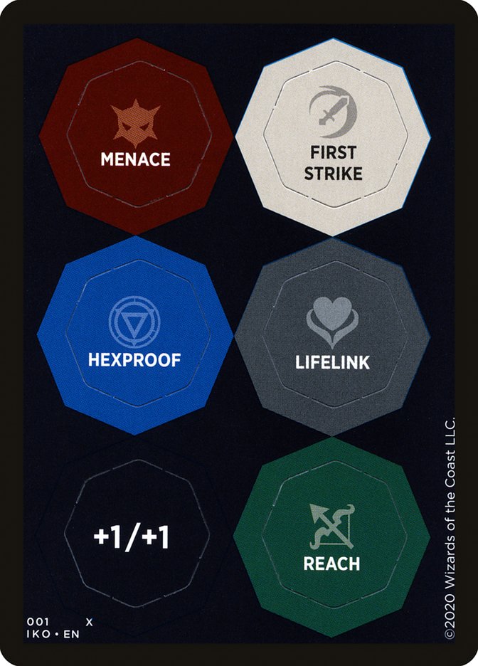 Punch Card Token (001 // 002) - Thick Stock [Ikoria: Lair of Behemoths Tokens] | Game Grid - Logan