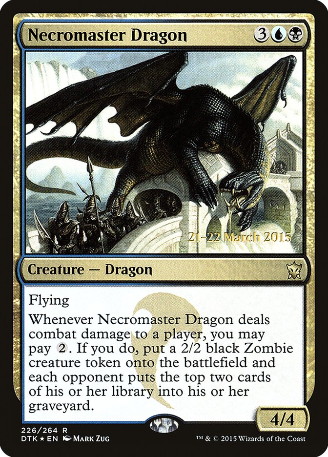 Necromaster Dragon [Dragons of Tarkir Prerelease Promos] | Game Grid - Logan