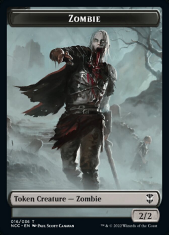 Zombie // Goat Double-Sided Token [Streets of New Capenna Commander Tokens] | Game Grid - Logan