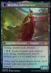 Henrika Domnathi // Henrika, Infernal Seer [Innistrad: Crimson Vow Prerelease Promos] | Game Grid - Logan