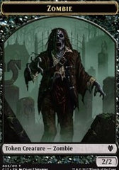 Zombie // Gold Double-Sided Token [Commander 2017 Tokens] | Game Grid - Logan