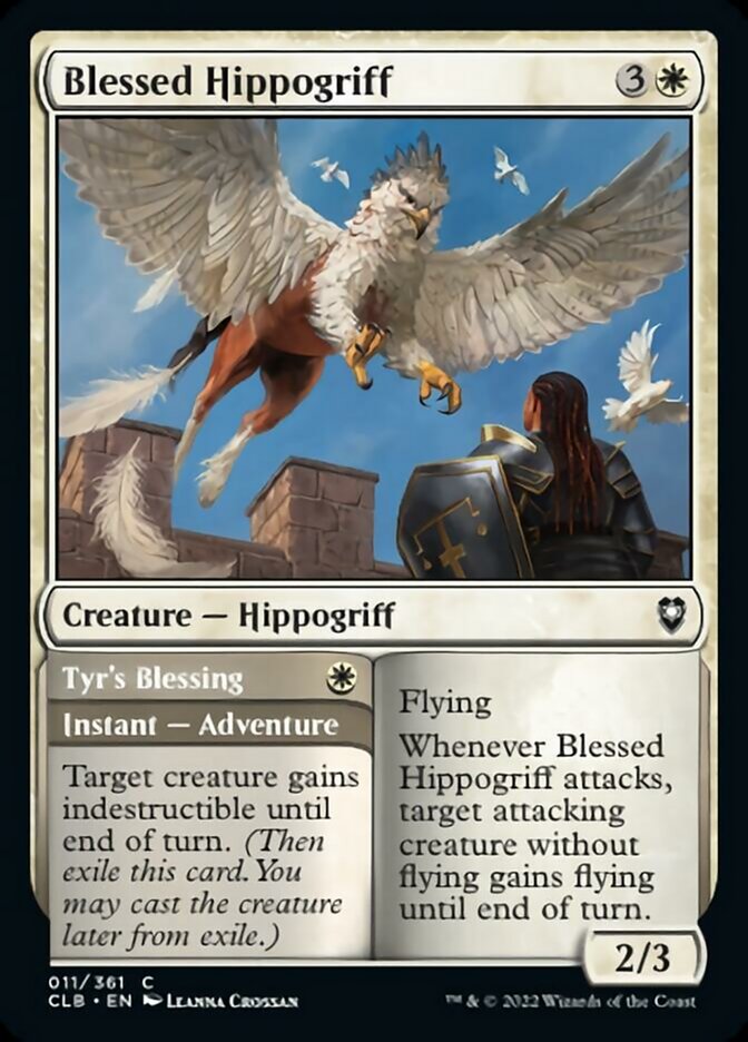 Blessed Hippogriff // Tyr's Blessing [Commander Legends: Battle for Baldur's Gate] | Game Grid - Logan