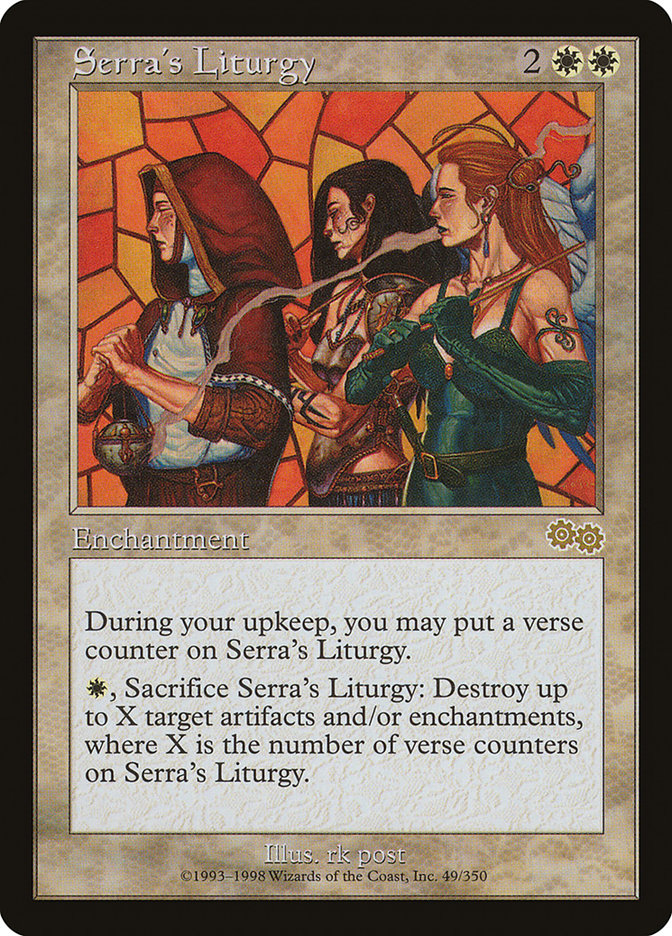 Serra's Liturgy [Urza's Saga] | Game Grid - Logan