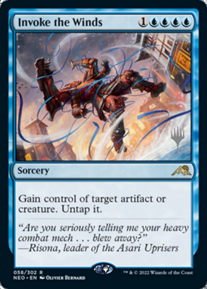 Invoke the Winds (Promo Pack) [Kamigawa: Neon Dynasty Promos] | Game Grid - Logan