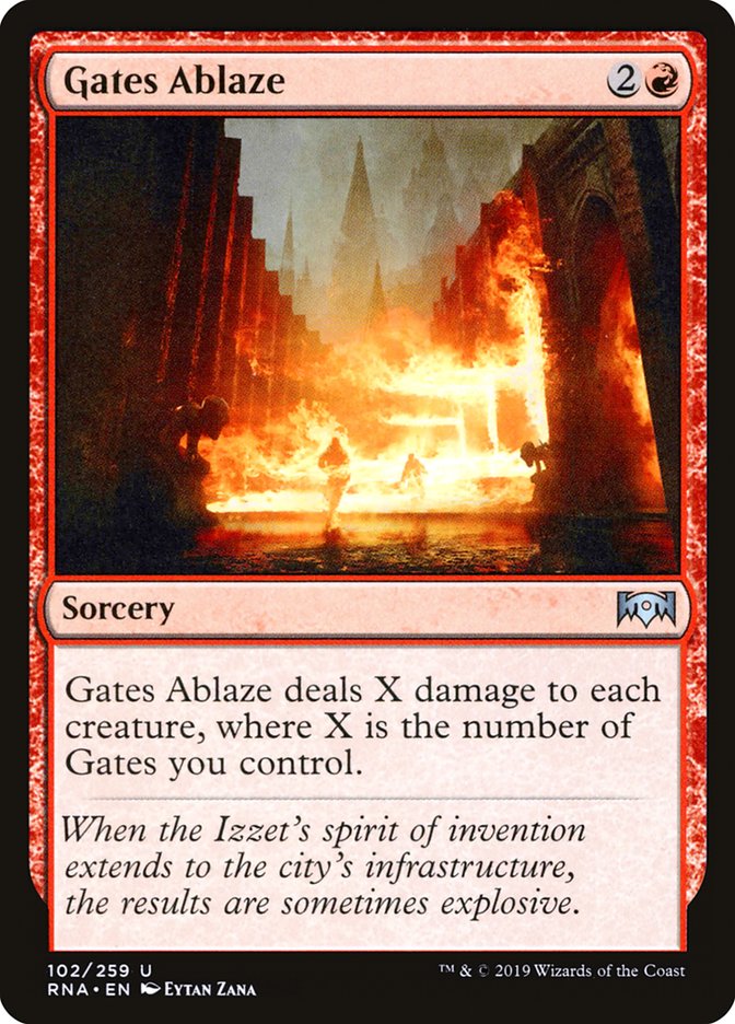 Gates Ablaze [Ravnica Allegiance] | Game Grid - Logan