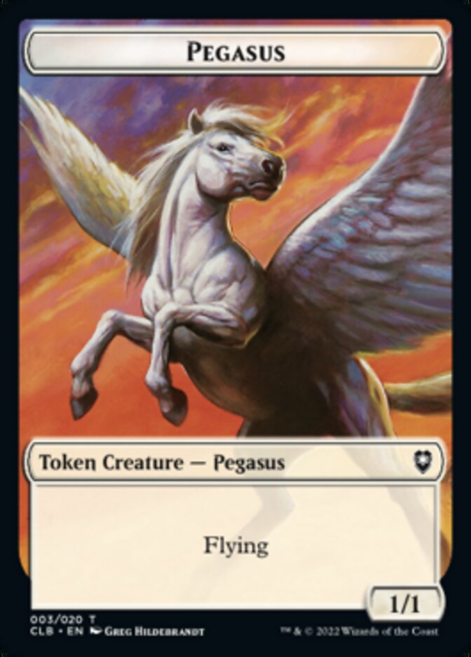 Pegasus Token [Commander Legends: Battle for Baldur's Gate Tokens] | Game Grid - Logan